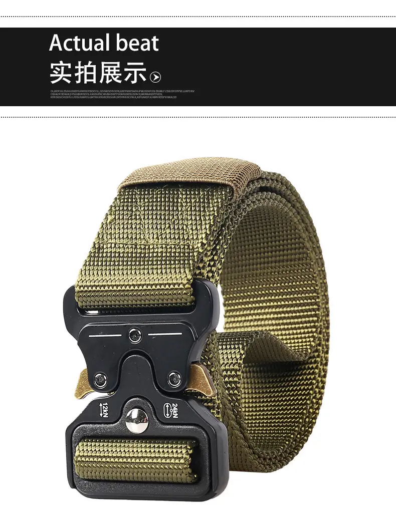 Military Tactical Belt Imitation Nylon 3.8 Men's — feature 14