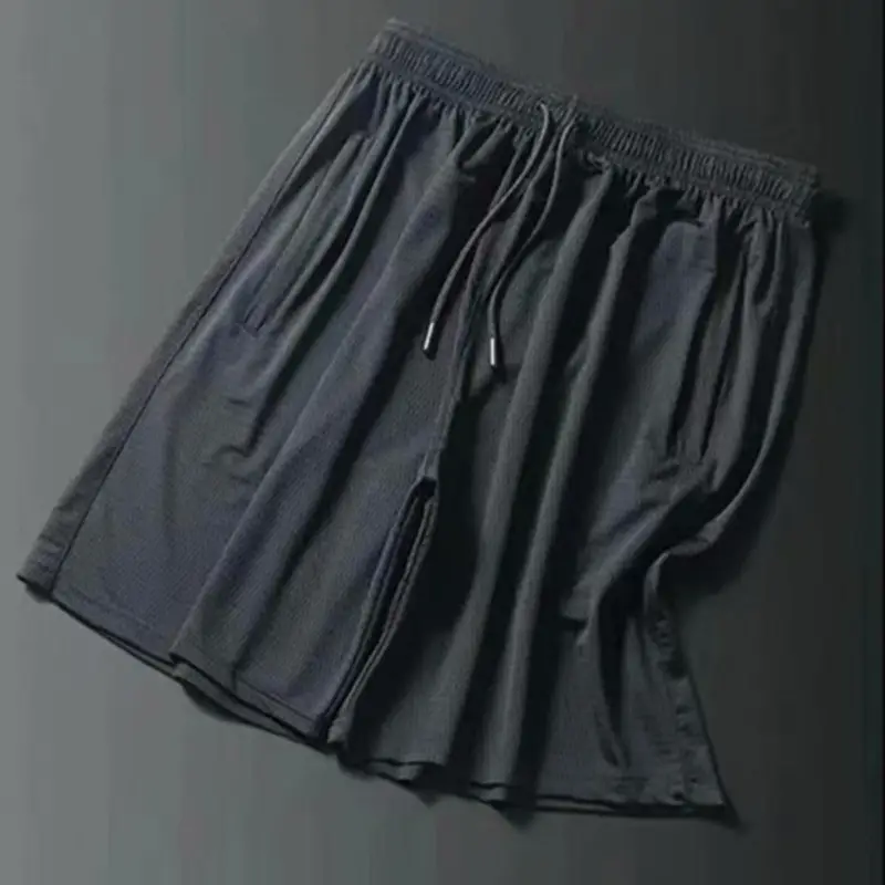 Men Ice Silk Shorts Medium Summer Running Shorts - Image 2