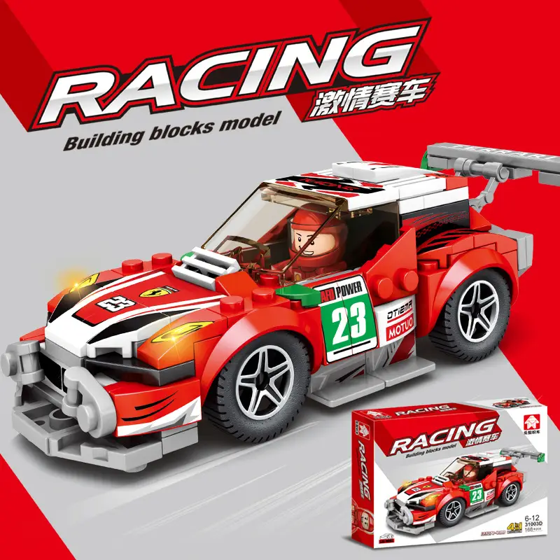 Racing Car Toy for Kids with 23 Number & Lego Build - Image 10