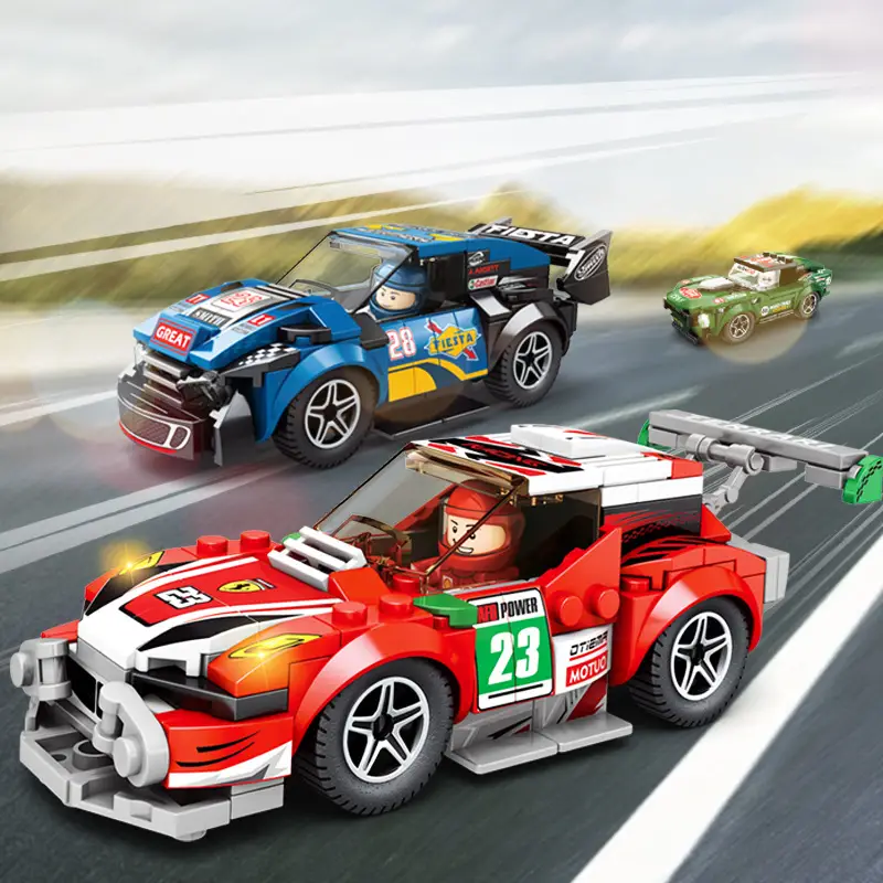 Racing Car Toy for Kids with 23 Number & Lego Build - Image 11
