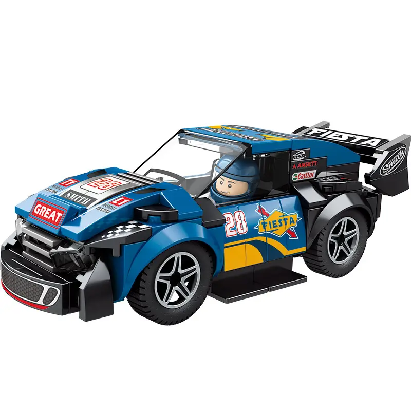 Racing Car Toy for Kids with 23 Number & Lego Build - Image 13