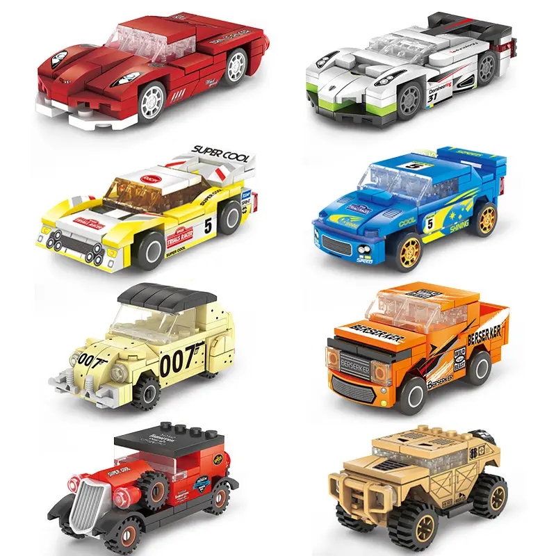 Racing Car Toy for Kids with 23 Number & Lego Build - Image 8
