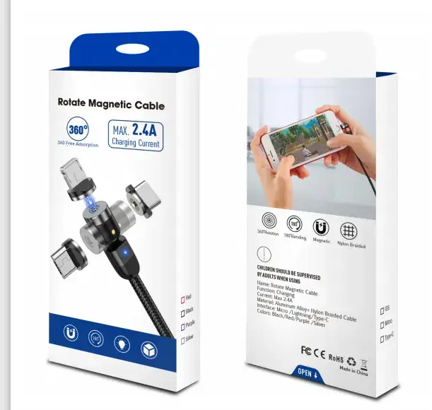 Magnetic Charging Line 540° Apple Android Type-C
