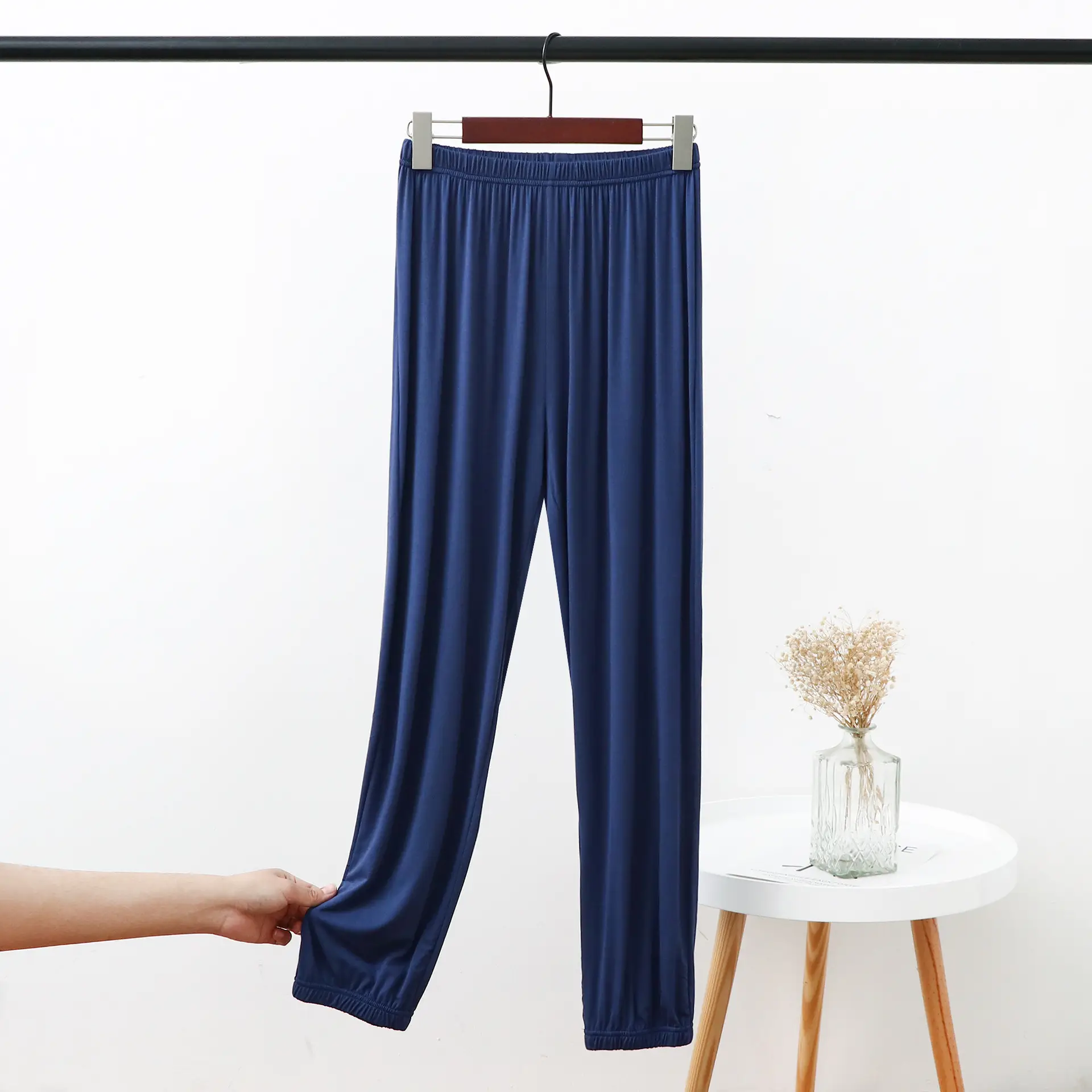 Red Modal Foot-Close Pants Large Casual Anti-Mosquito - Image 7