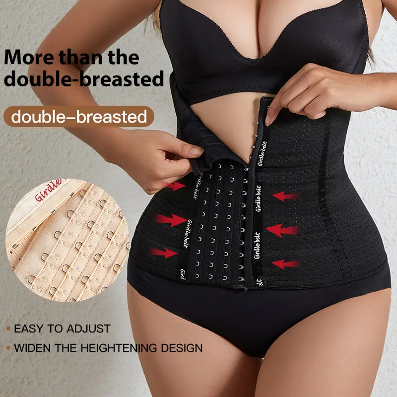 Women's Black Waist Corset for Slimming Belly Reduction