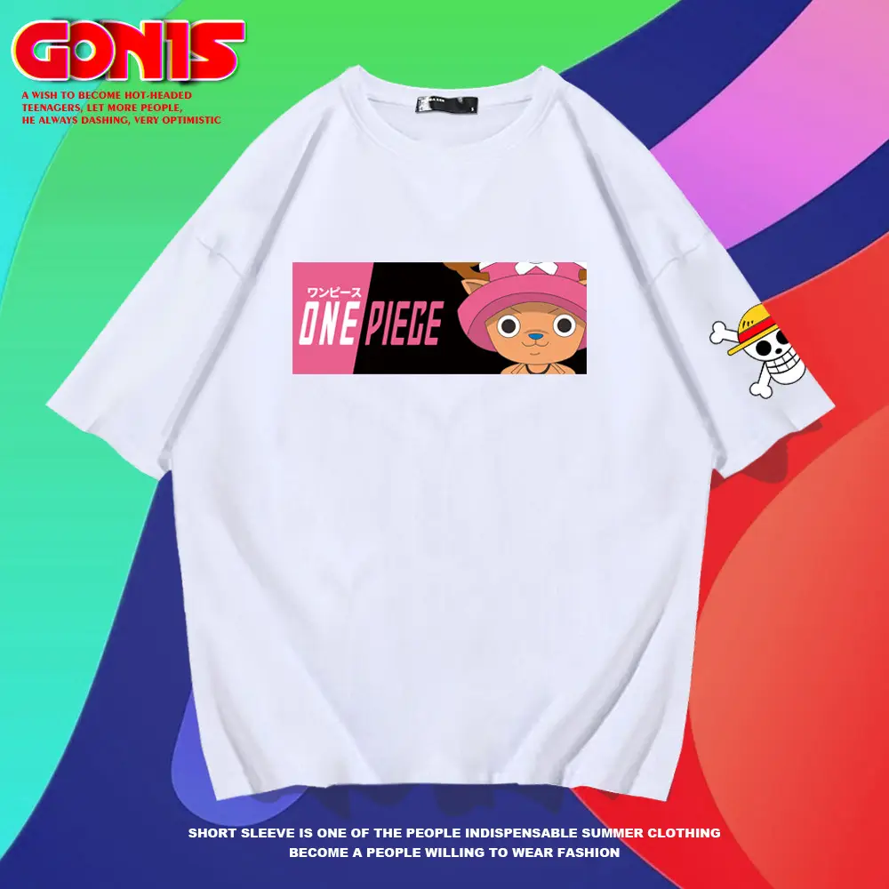 Men Women One Piece Printed T-Shirt Red Large - Image 36
