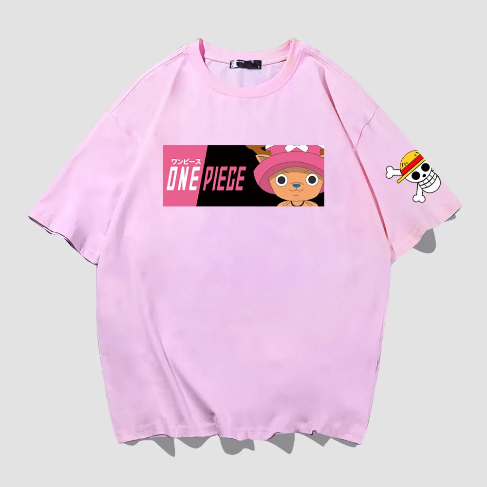 Men Women One Piece Printed T-Shirt Red Large - Image 9