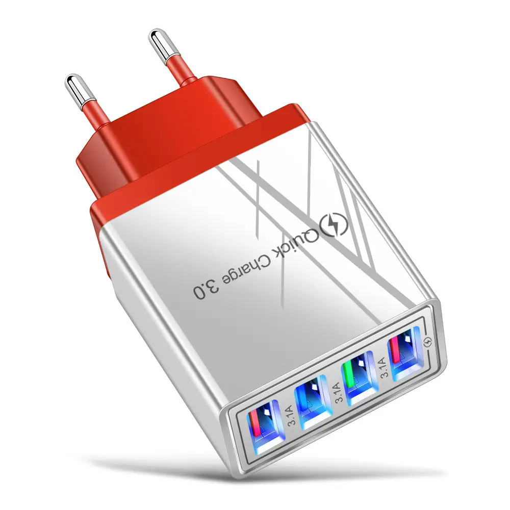 4-Port USB Wall Charger 5V3A Black - Image 6