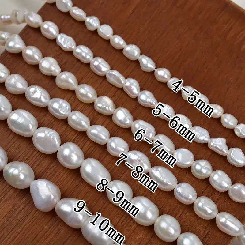 Natural Baroque Pearl Necklace Semi-Finished Strong Light Special-Shaped Loose Beads DIY Material Handmade Jewelry Accessories - Image 3