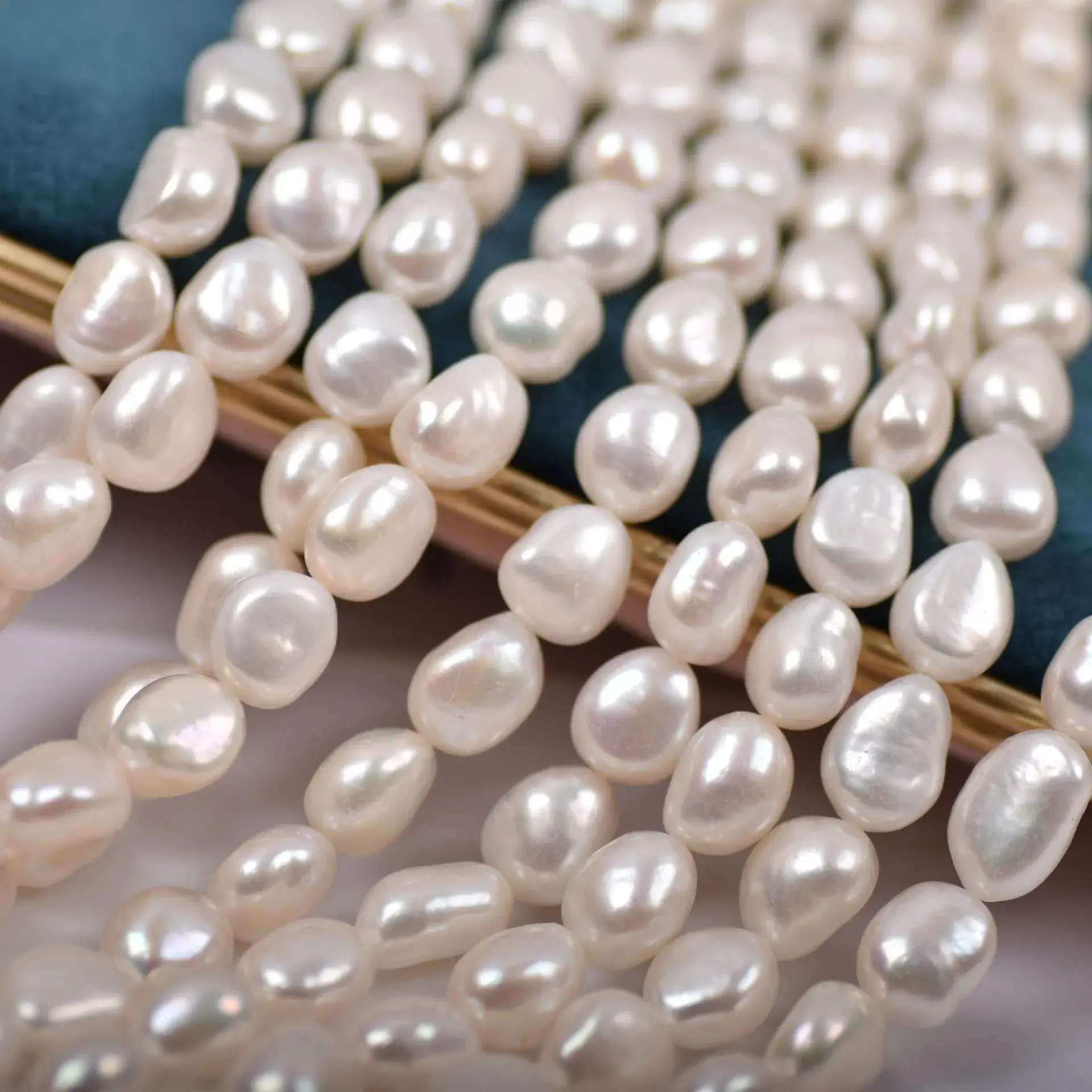 Natural Baroque Pearl Necklace Semi-Finished Strong Light Special-Shaped Loose Beads DIY Material Handmade Jewelry Accessories - Image 4