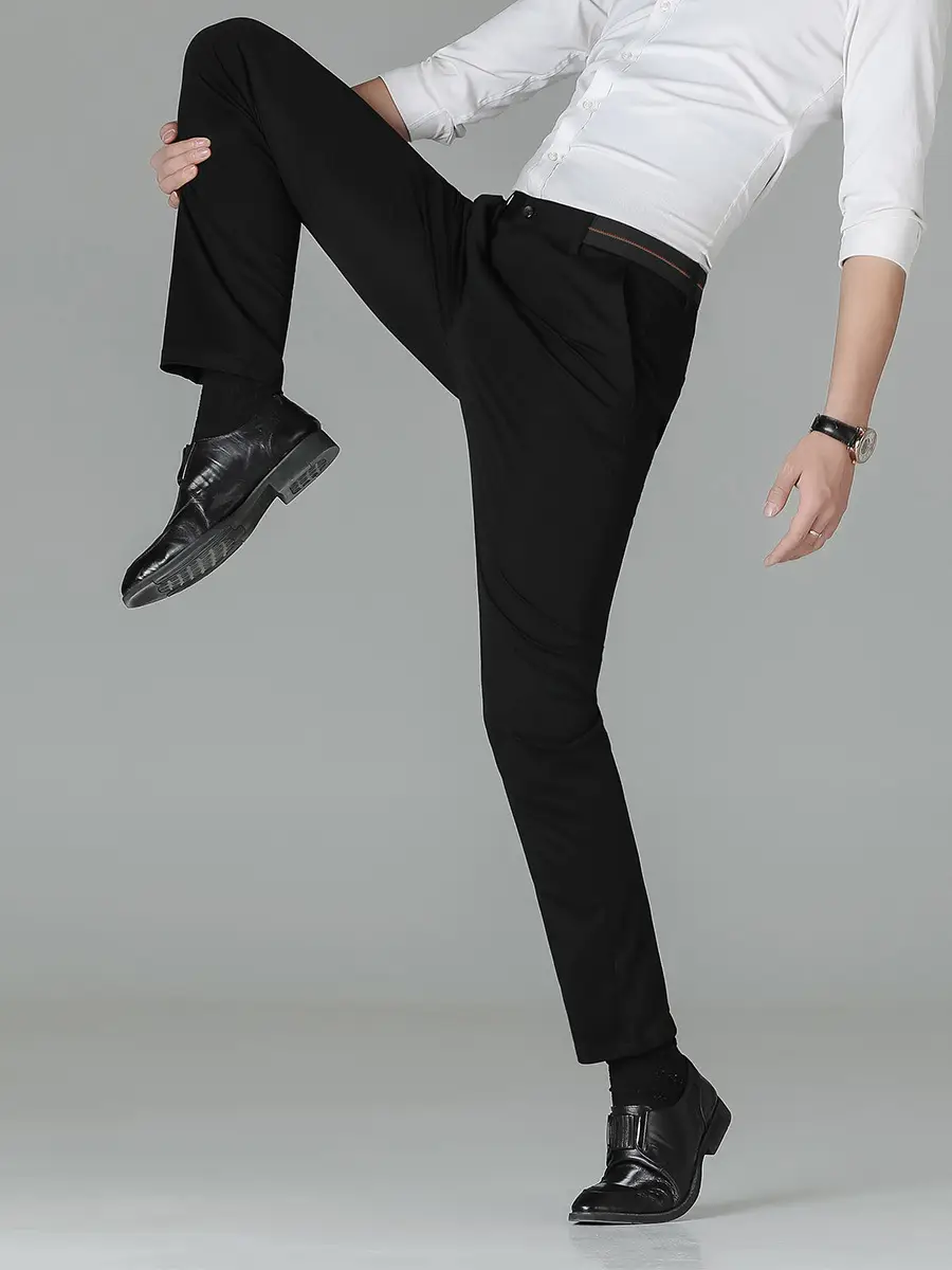 2025 Thin Men's Slim Fit Ice Silk Pants - Image 3
