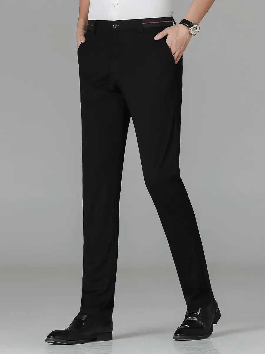 2025 Thin Men's Slim Fit Ice Silk Pants - Image 5