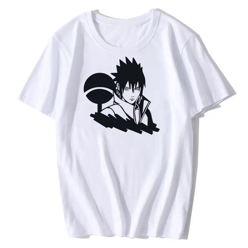 Naruto Graphic Tee Men Women Loose Fit Black - Image 8
