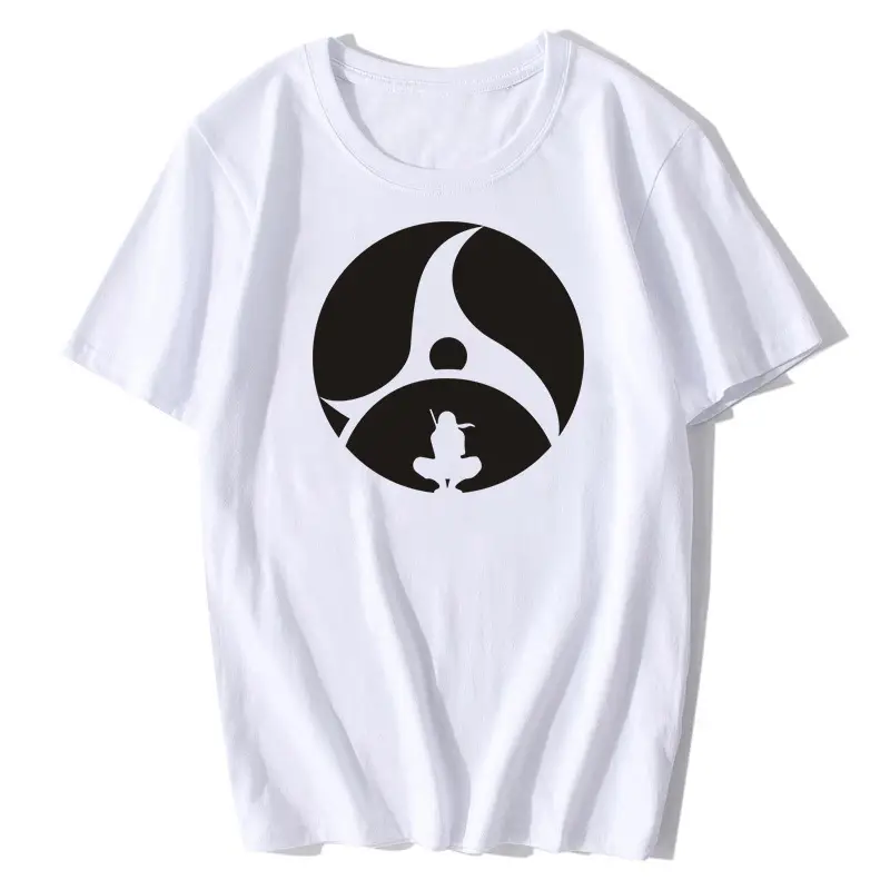 Naruto Graphic Tee Men Women Loose Fit Black - Image 2