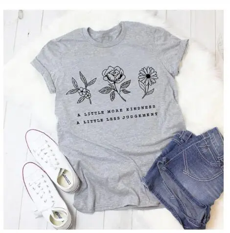 Black Floral Short Sleeve T-Shirt for Women - Image 3