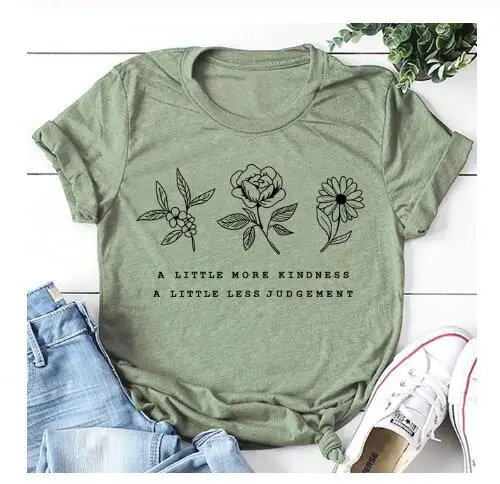 Black Floral Short Sleeve T-Shirt for Women - Image 7