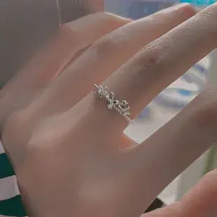925 Sterling Silver Diamond Ring Classic Niutou Design — feature 19