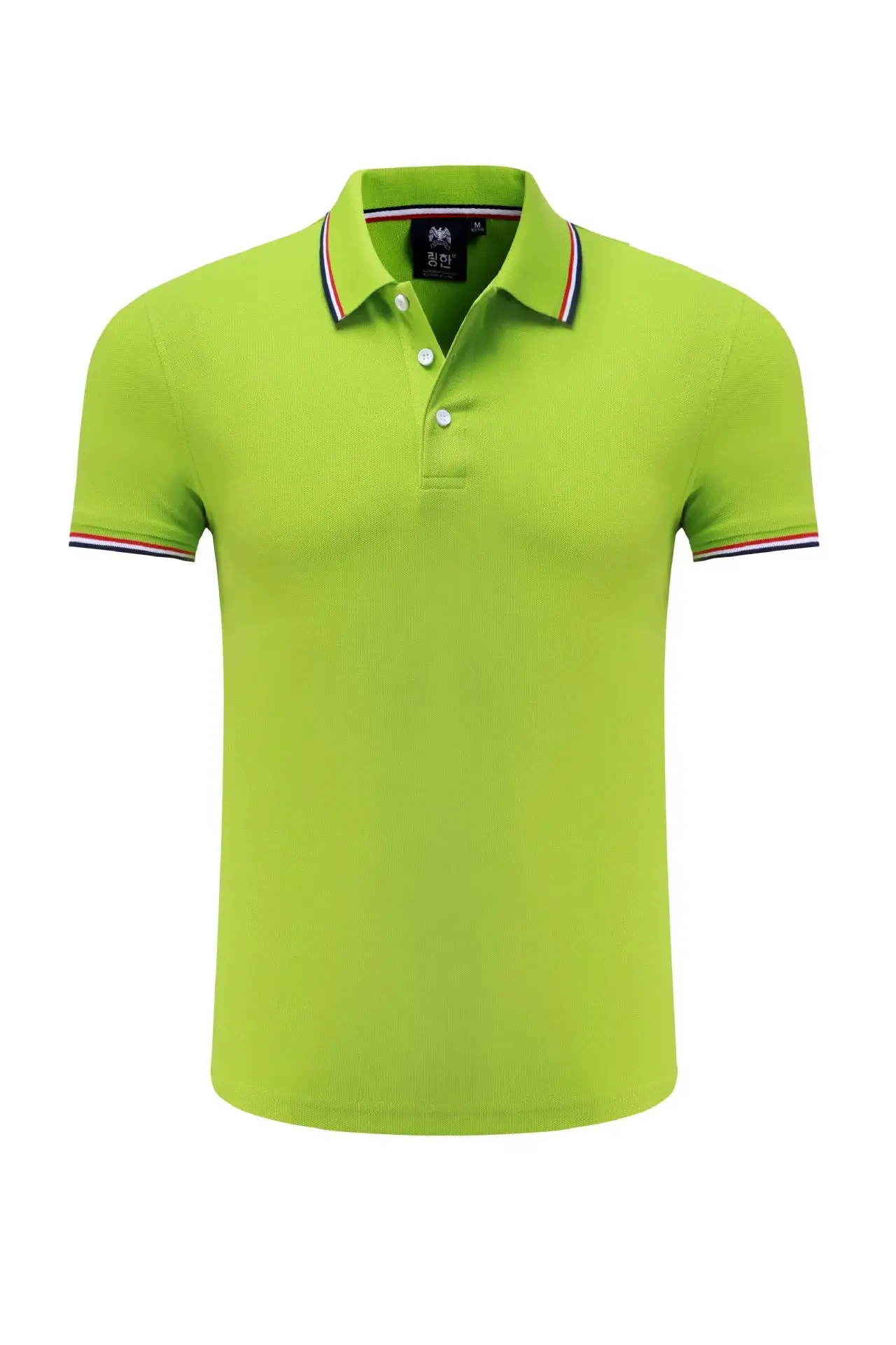 Men Polo Shirt Grey Embroidered Lapels - Image 7