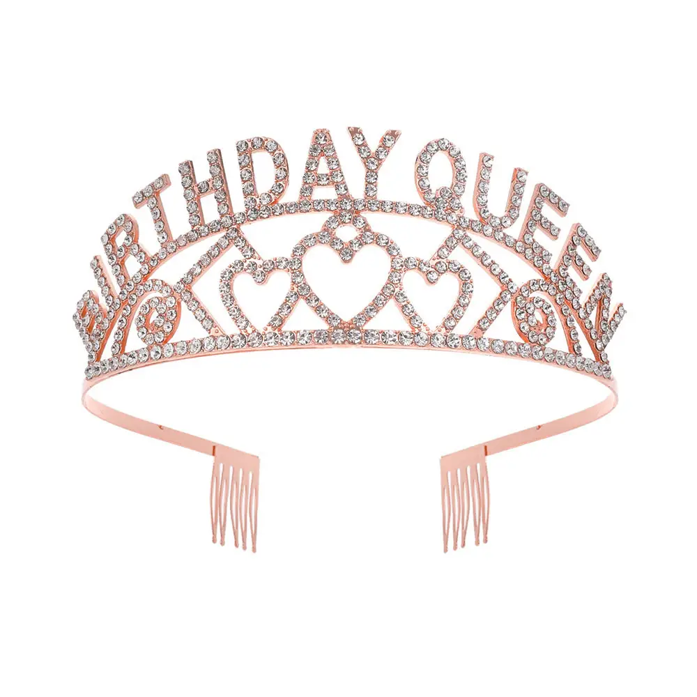 Birthday Queen Crown Hair Accessory Set with Sash