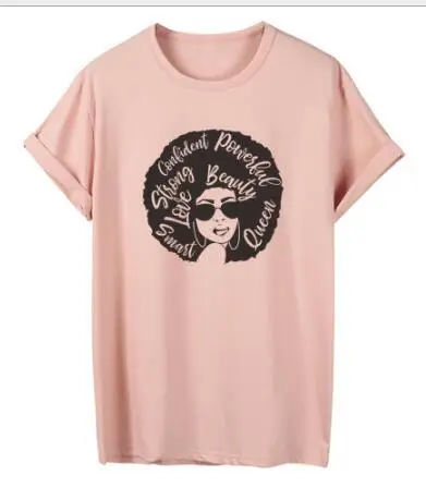 Pink Graphic T-Shirt for Women Strong Confidence - Image 2