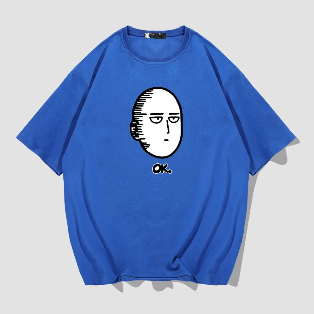 Y Superman One Punch T-Shirt Boys Summer Cotton Loose Fit
