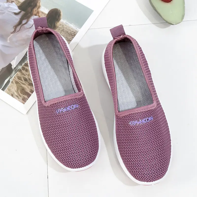 Summer old Beijing cloth shoes low-cut single mesh shoes women's breathable mesh slip-on non-slip soft bottom fashion mom shoes - Image 8