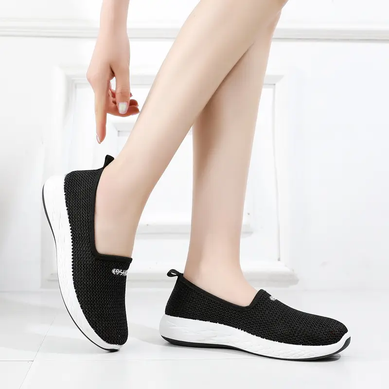 Summer old Beijing cloth shoes low-cut single mesh shoes women's breathable mesh slip-on non-slip soft bottom fashion mom shoes - Image 9