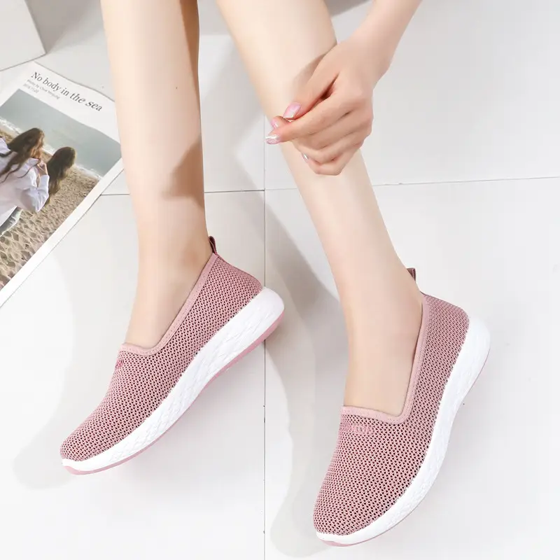 Summer old Beijing cloth shoes low-cut single mesh shoes women's breathable mesh slip-on non-slip soft bottom fashion mom shoes - Image 10