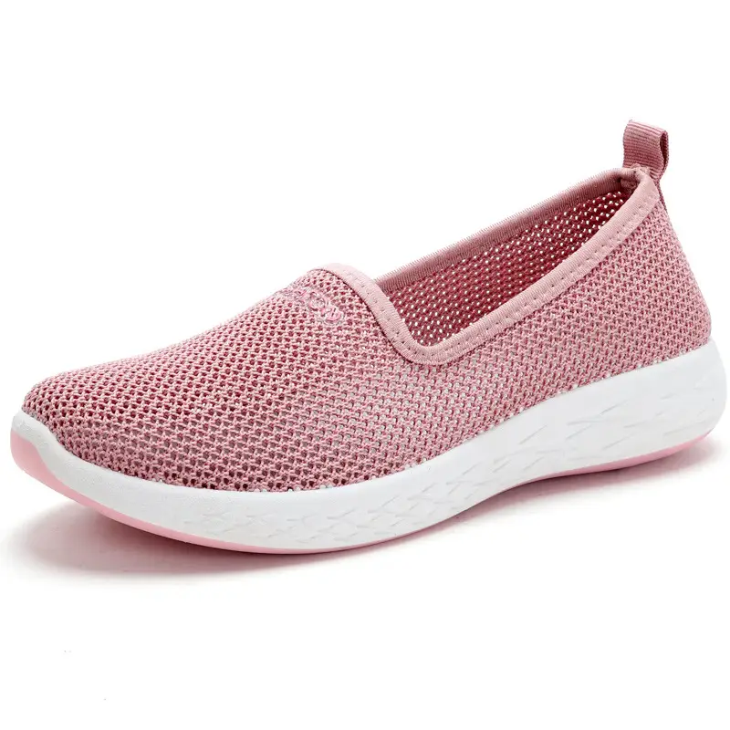 Summer old Beijing cloth shoes low-cut single mesh shoes women's breathable mesh slip-on non-slip soft bottom fashion mom shoes - Image 3