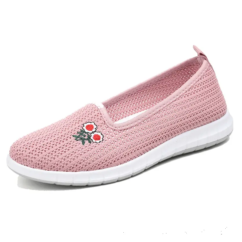 Summer old Beijing cloth shoes low-cut single mesh shoes women's breathable mesh slip-on non-slip soft bottom fashion mom shoes - Image 4