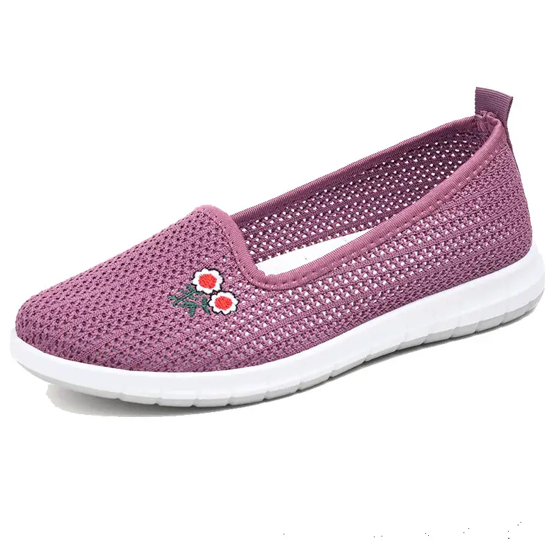 Summer old Beijing cloth shoes low-cut single mesh shoes women's breathable mesh slip-on non-slip soft bottom fashion mom shoes - Image 5