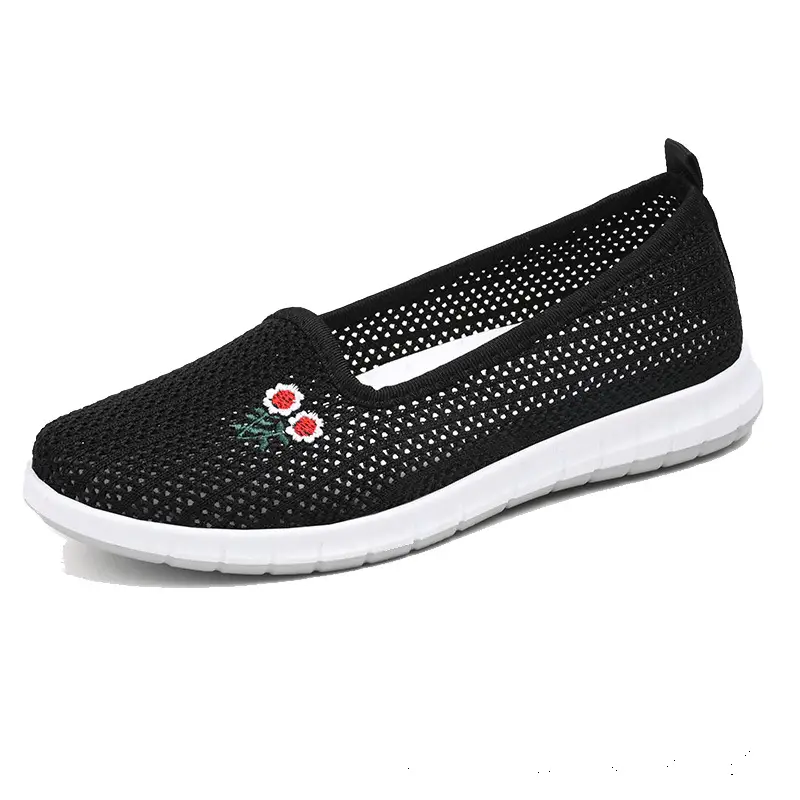 Summer old Beijing cloth shoes low-cut single mesh shoes women's breathable mesh slip-on non-slip soft bottom fashion mom shoes - Image 6