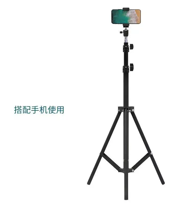 Mobile Phone Bracket Thermometer Floor Anchor Shooting Tripod — feature 14