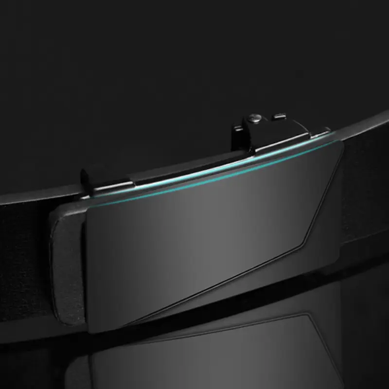Black Genuine Leather Belt for Men - Image 4