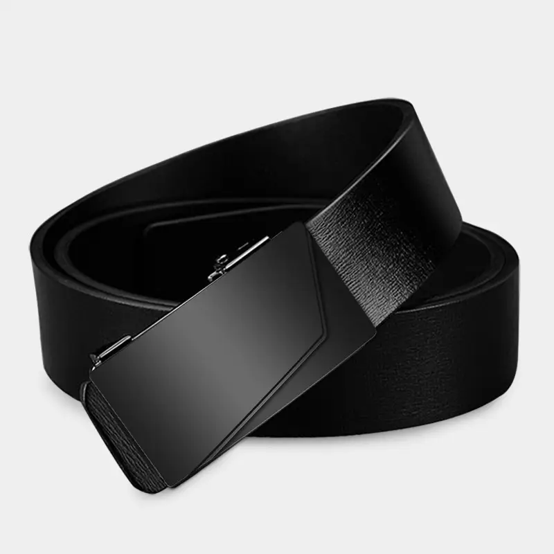 Black Genuine Leather Belt for Men