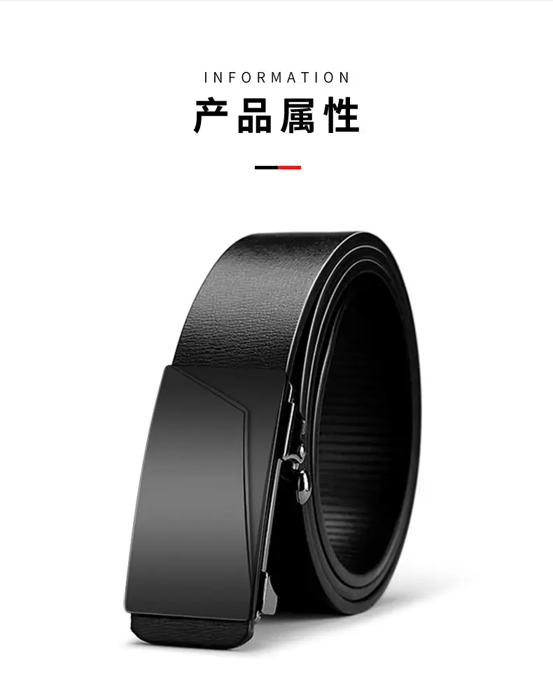 Black Genuine Leather Belt for Men — feature 11