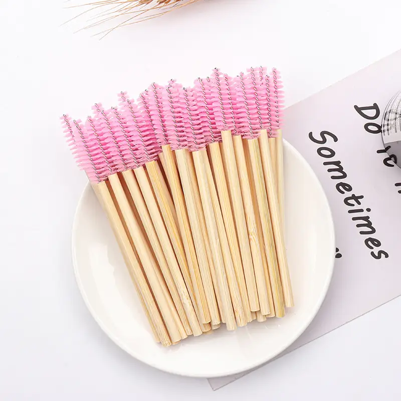 Bamboo Eyelash & Eyebrow Brushes for Makeup - Image 2