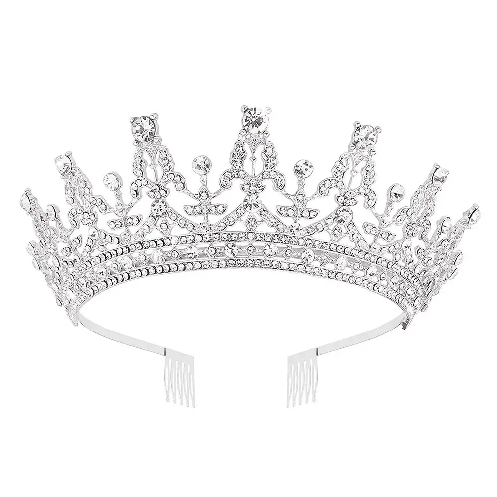 Full Diamond Crown Bride Headband for Wedding Party - Image 2