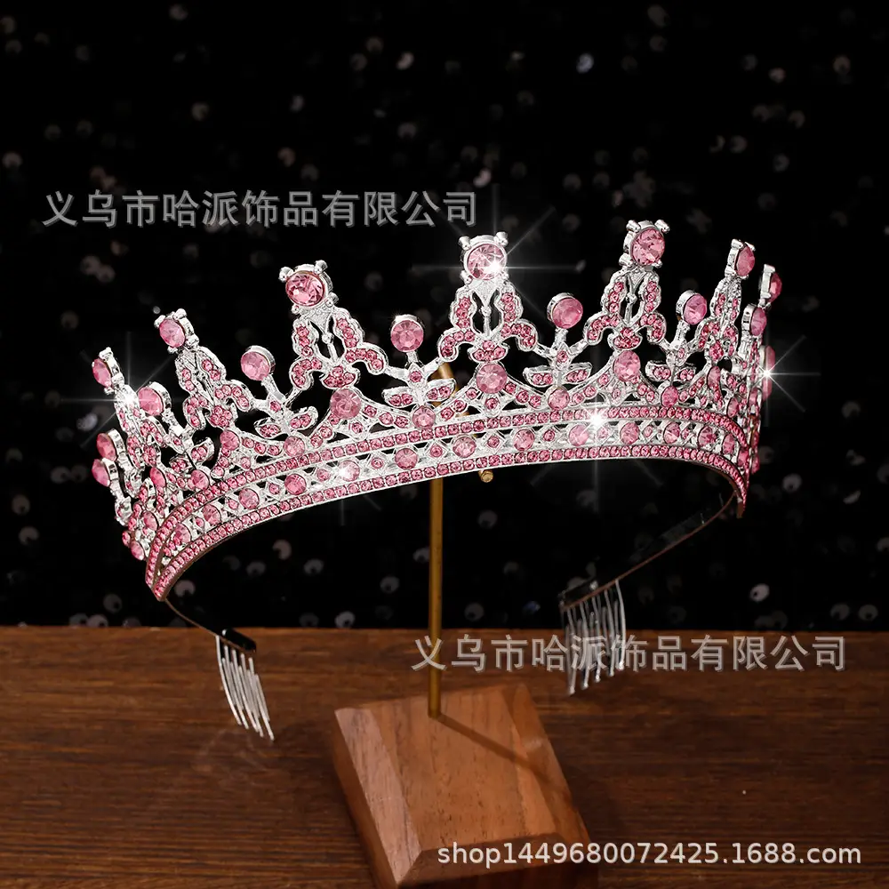 Full Diamond Crown Bride Headband for Wedding Party — feature 10