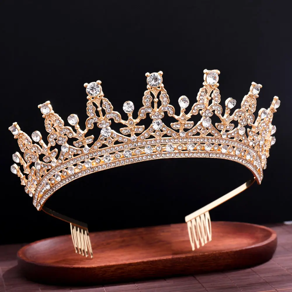 Full Diamond Crown Bride Headband for Wedding Party — feature 19