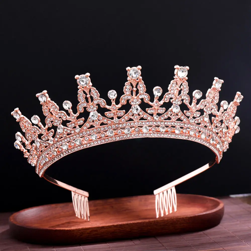 Full Diamond Crown Bride Headband for Wedding Party — feature 20