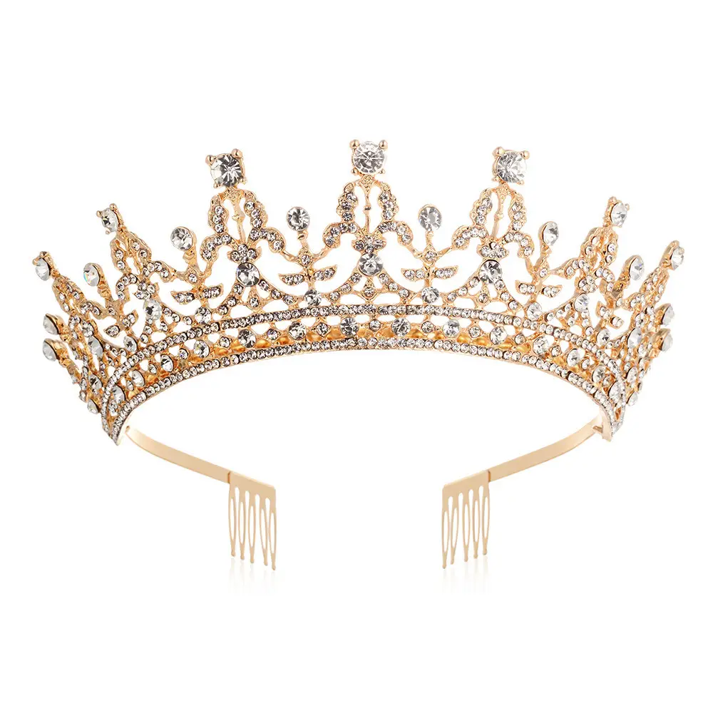 Full Diamond Crown Bride Headband for Wedding Party — feature 22
