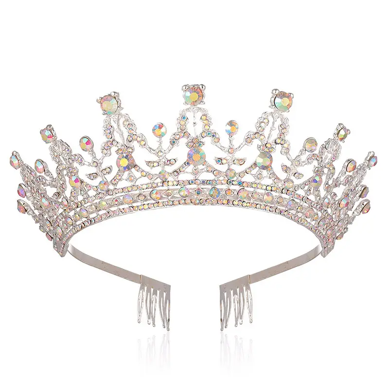 Full Diamond Crown Bride Headband for Wedding Party — feature 24
