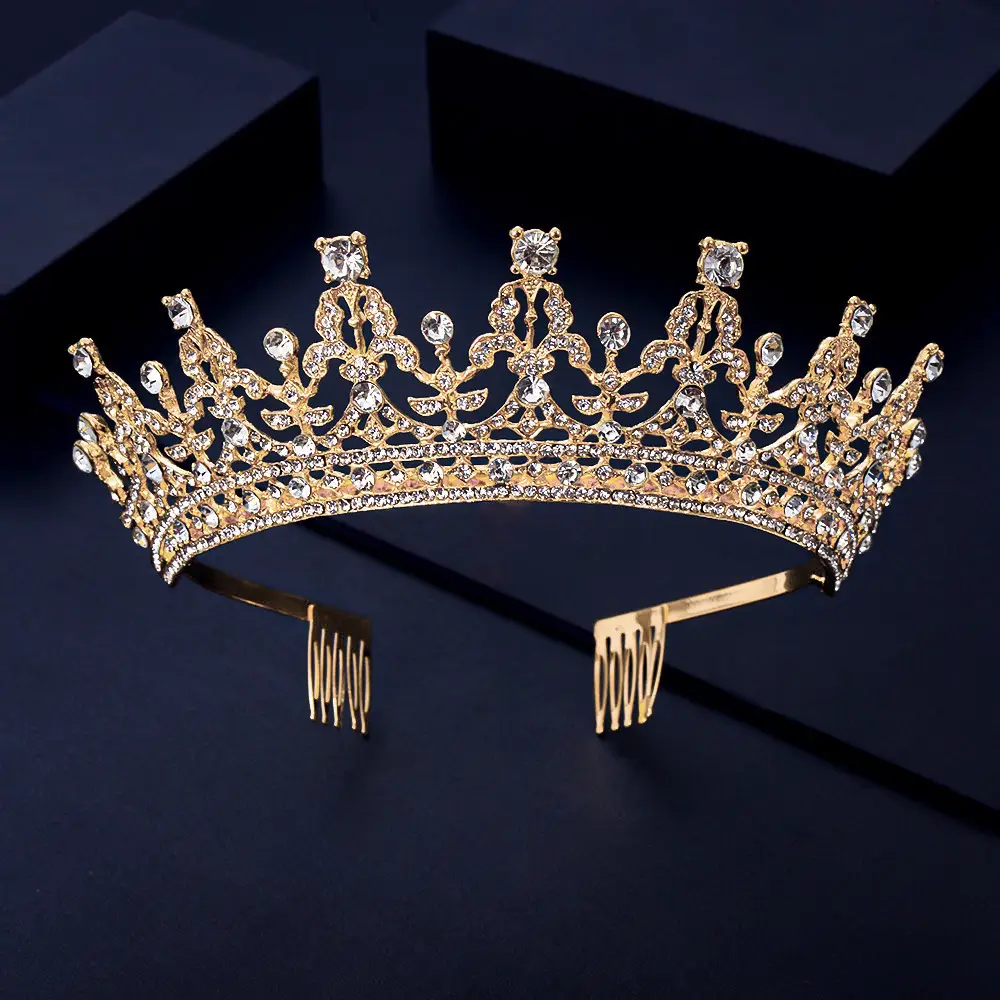 Full Diamond Crown Bride Headband for Wedding Party — feature 25