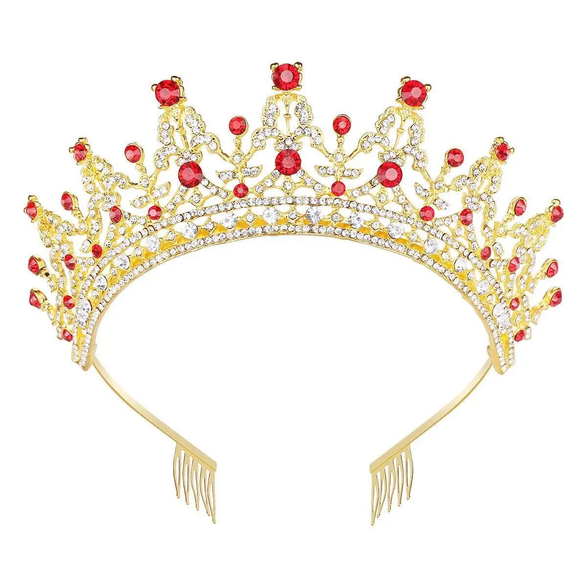 Full Diamond Crown Bride Headband for Wedding Party — feature 27