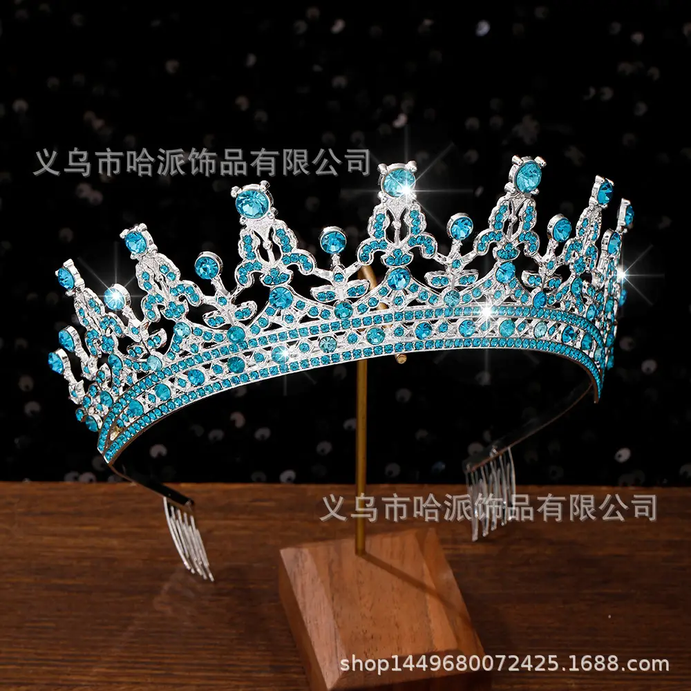Full Diamond Crown Bride Headband for Wedding Party — feature 9