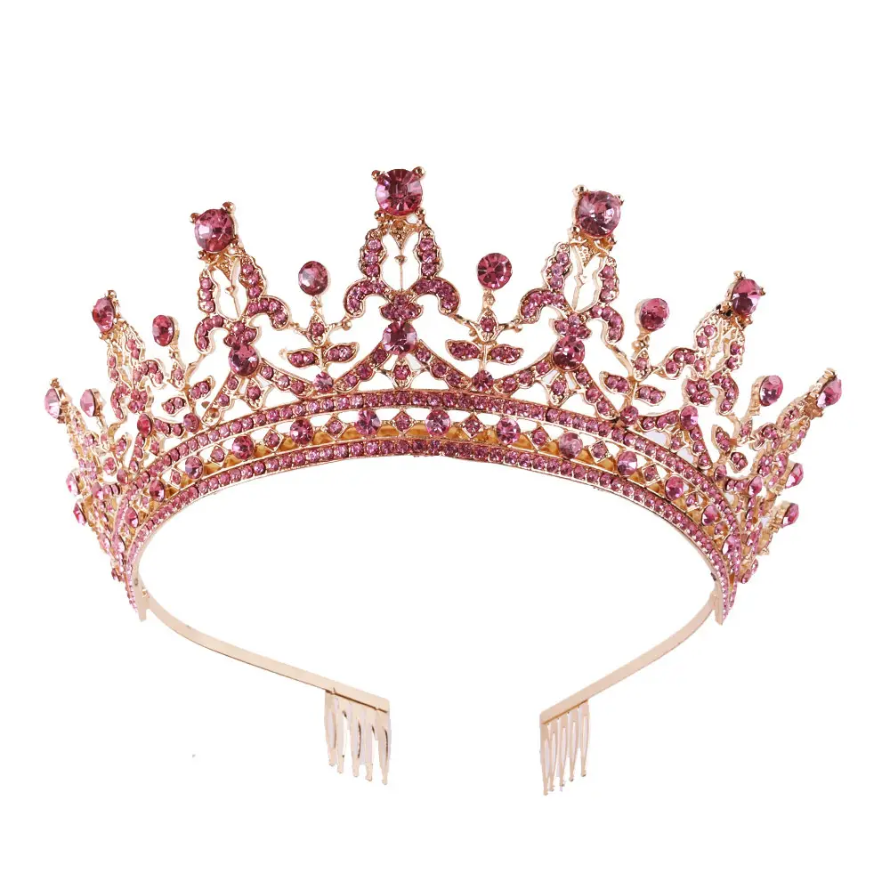 Full Diamond Crown Bride Headband for Wedding Party - Image 10