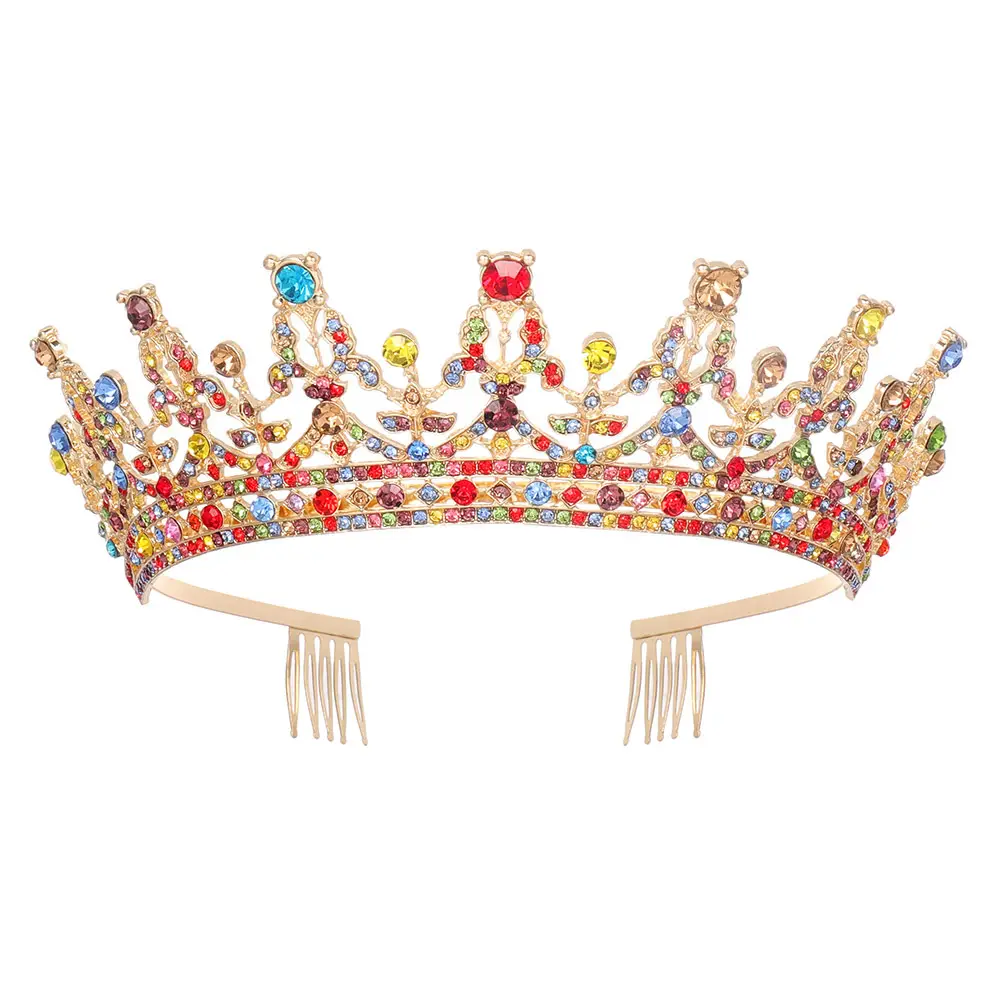 Full Diamond Crown Bride Headband for Wedding Party — feature 14