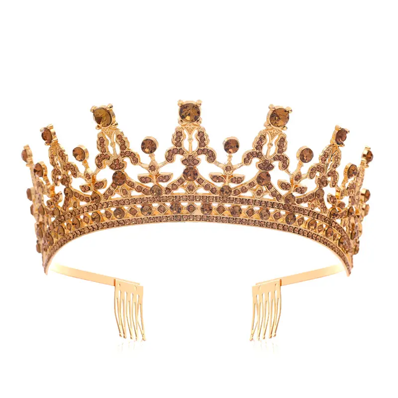 Full Diamond Crown Bride Headband for Wedding Party - Image 16