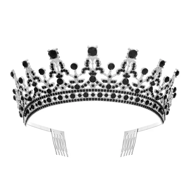 Full Diamond Crown Bride Headband for Wedding Party - Image 20